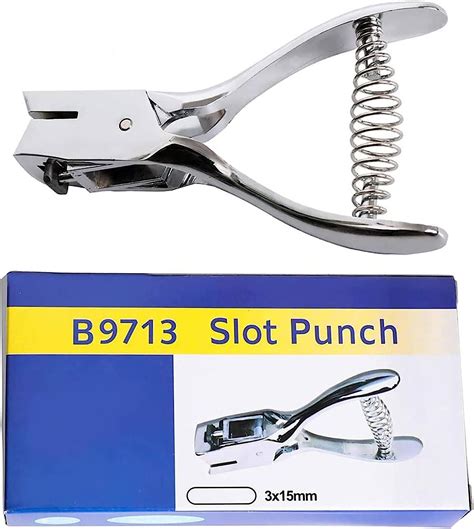 Id Card Slot Punch Badge Slot Hole Punch Plier Tool Hand Held by Ron.
